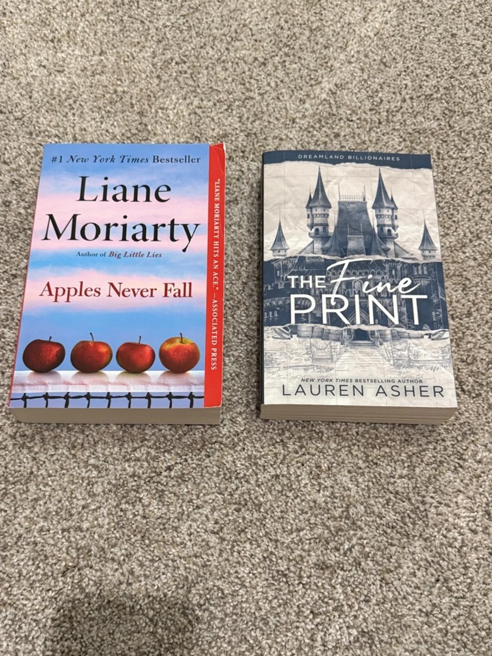 Apples Never Fall and The Fine Print book bundle